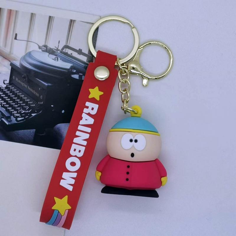 2023 New South Park Figure Doll Keychain Anime Cartoon South Park Creative Pendant Bag Hanging Ornament 2 - South Park Plush