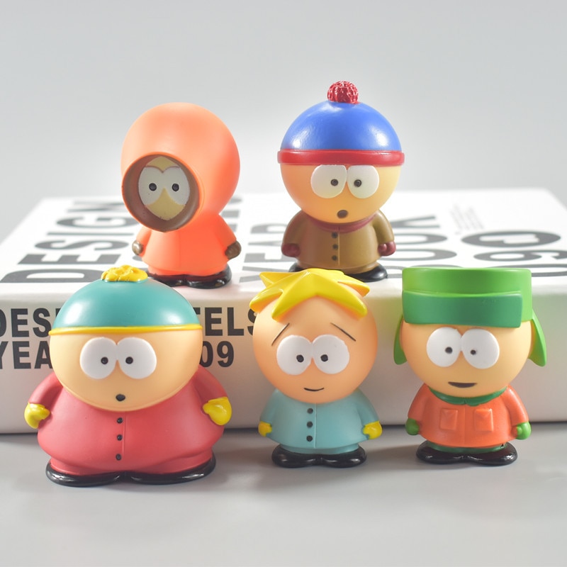 5 pieces set southern Park toy Creative austral park doll gift for kids home decoration moldel 2 - South Park Plush