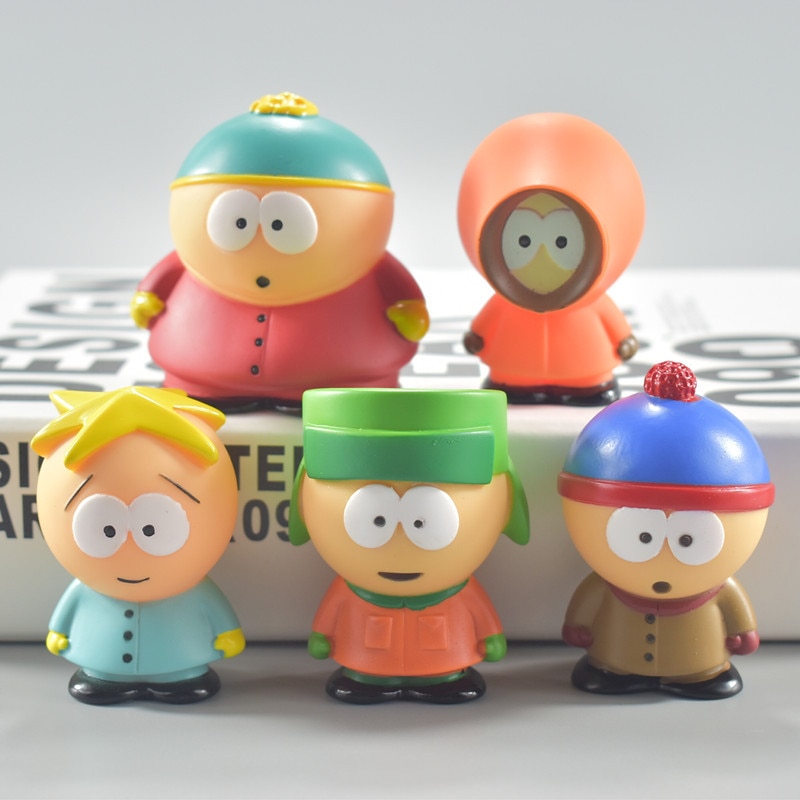 5 pieces set southern Park toy Creative austral park doll gift for kids home decoration moldel - South Park Plush
