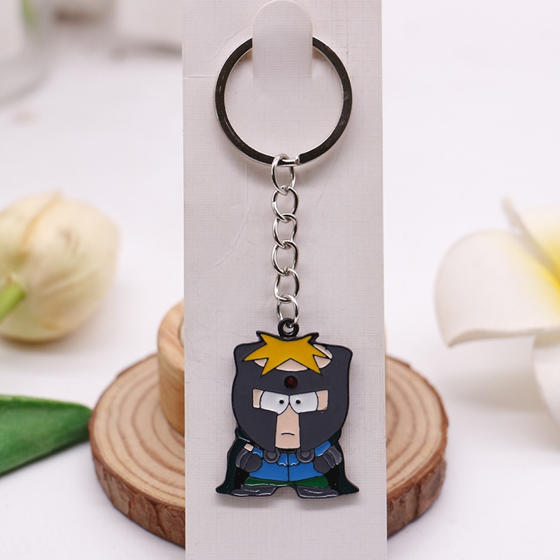 Kawaii South Park Figure Keychain Anime Cartoon European American Animation Alloy Pendants Bag Keychain Pendant Model 2 - South Park Plush