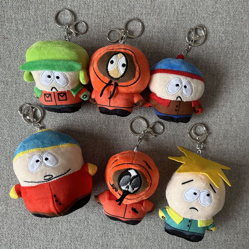 South North Park Keychain Plush Toys Soft Cotton Stuffed Plush Doll Toy Fluffy Ornaments Gift Anime 1 - South Park Plush
