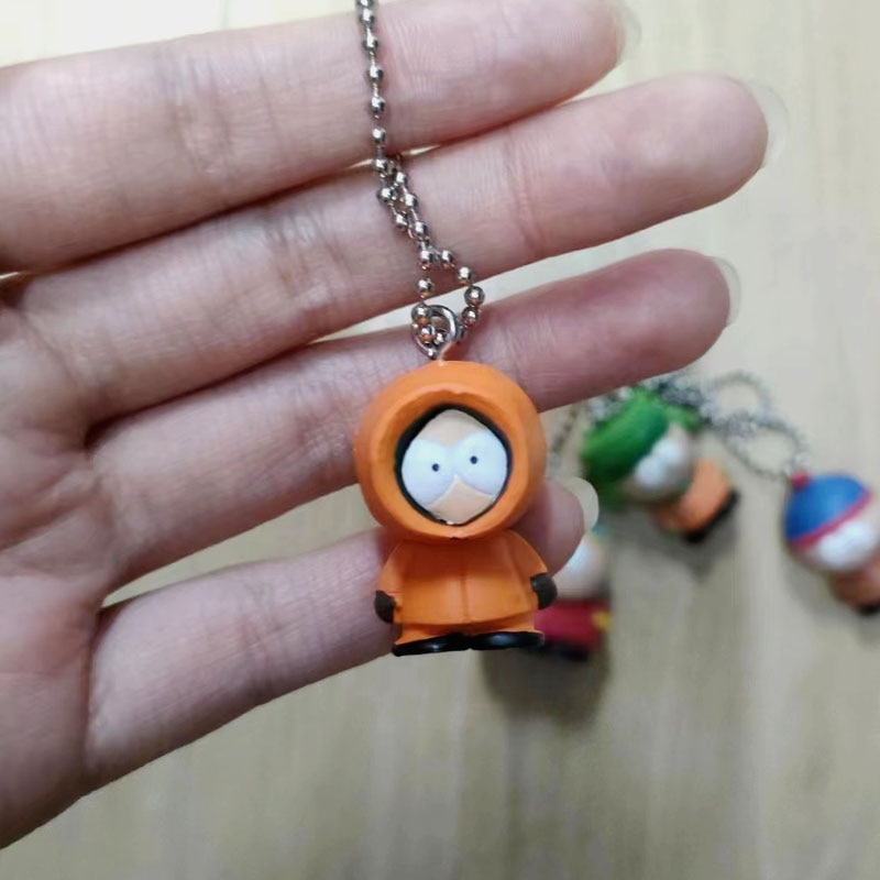 Southparkes Figures Kyles Piples Cartmans Model Anime Peripheral Keychain Pendant Unisex 1 - South Park Plush
