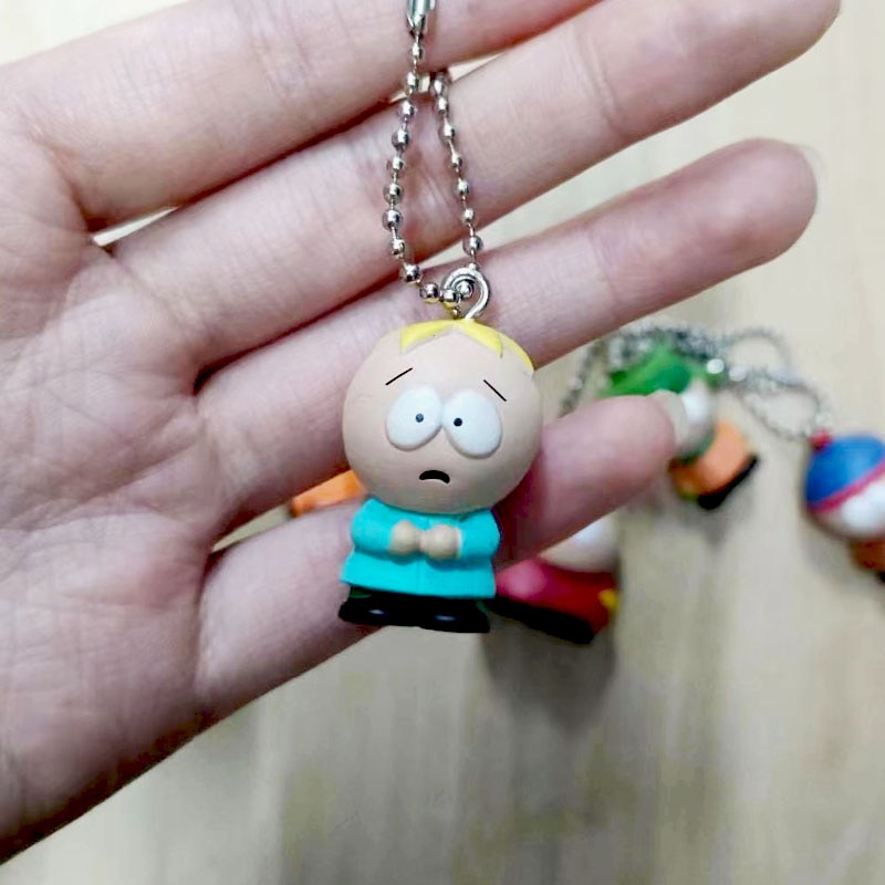 Southparkes Figures Kyles Piples Cartmans Model Anime Peripheral Keychain Pendant Unisex 5 - South Park Plush
