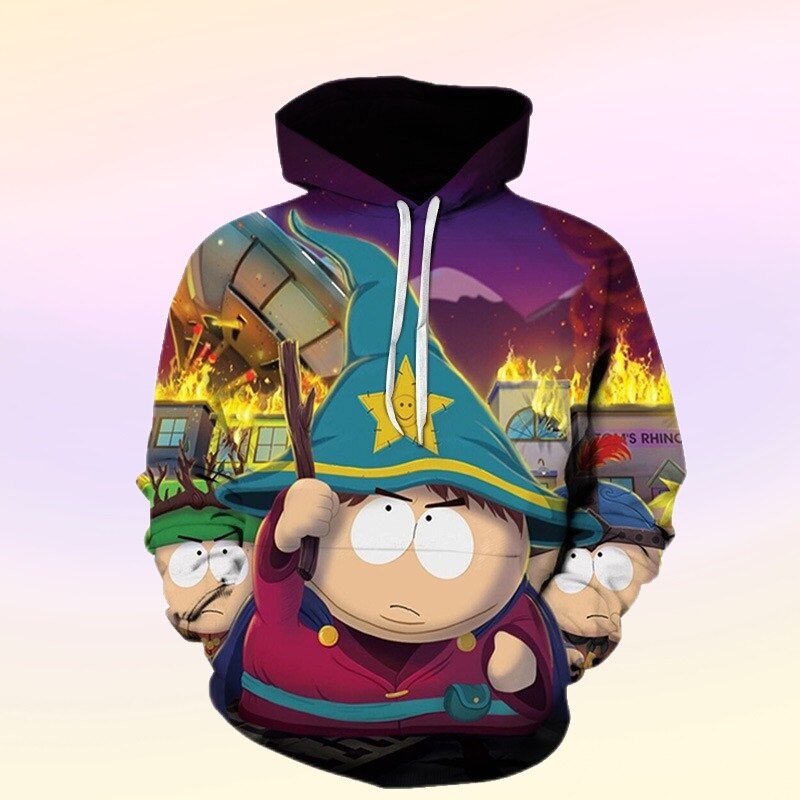 Trendy Unisex Anime S South Park Cool 3D Printed Hoodies Casual 6XL Sweatshirts Long Sleeve Pullover - South Park Plush