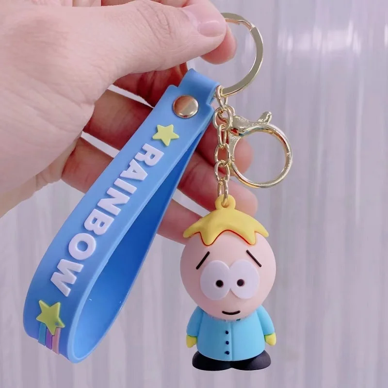 2023 New South North Park Figure Doll Keychain Anime Cartoon Park Creative Pendant Bag Hanging Ornament 5 - South Park Plush