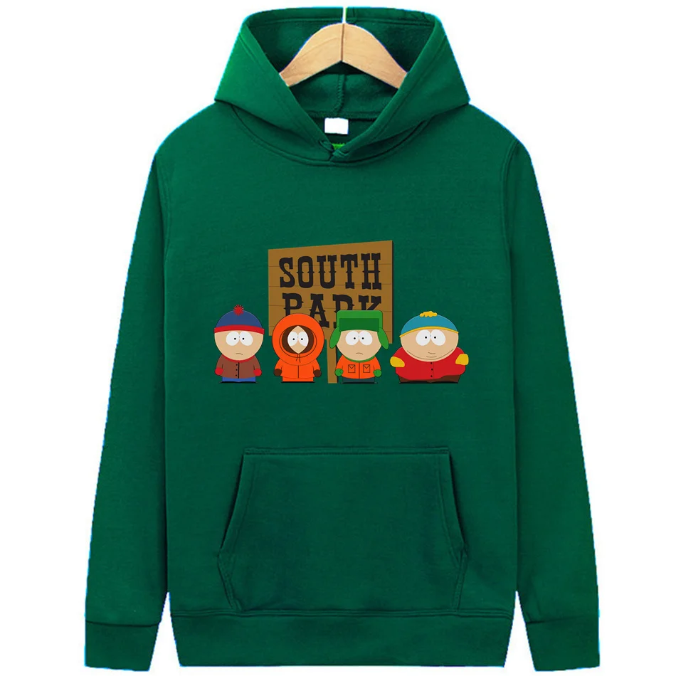 2023 Winter Autumn Men Fashion 18 Color Hoodies Cute Kawaii Anime S Southes Park Cartoon Print 1 - South Park Plush