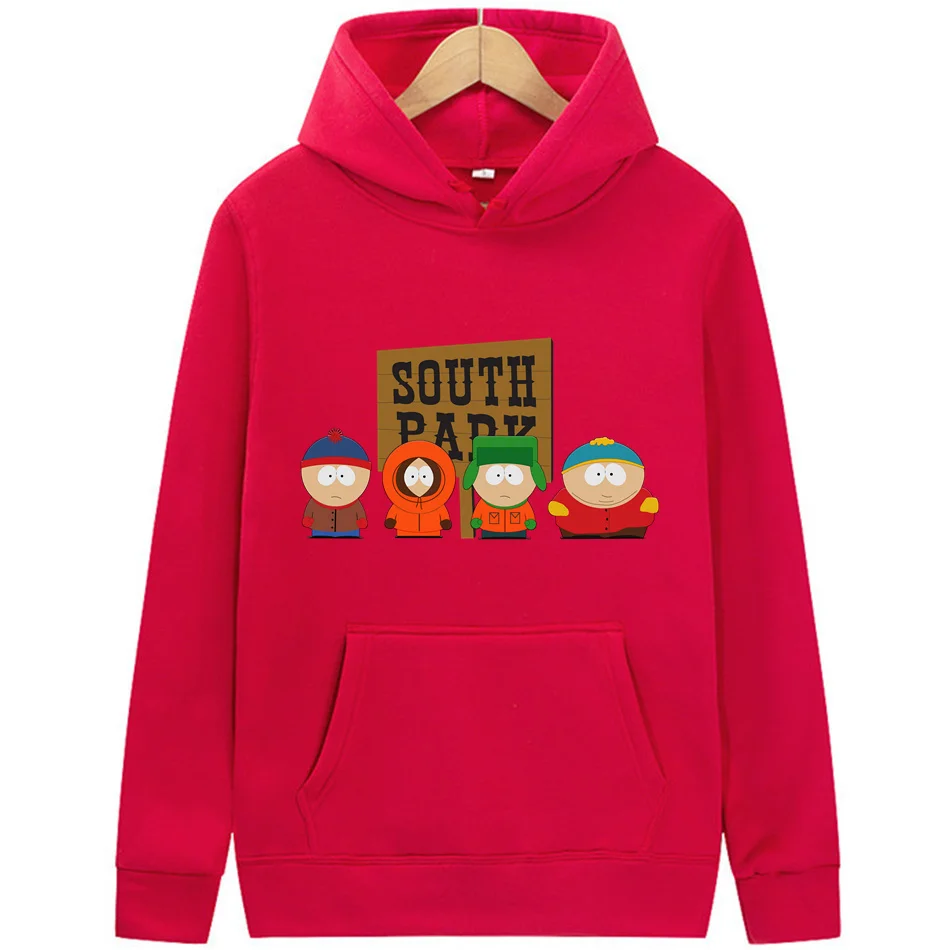 2023 Winter Autumn Men Fashion 18 Color Hoodies Cute Kawaii Anime S Southes Park Cartoon Print 2 - South Park Plush