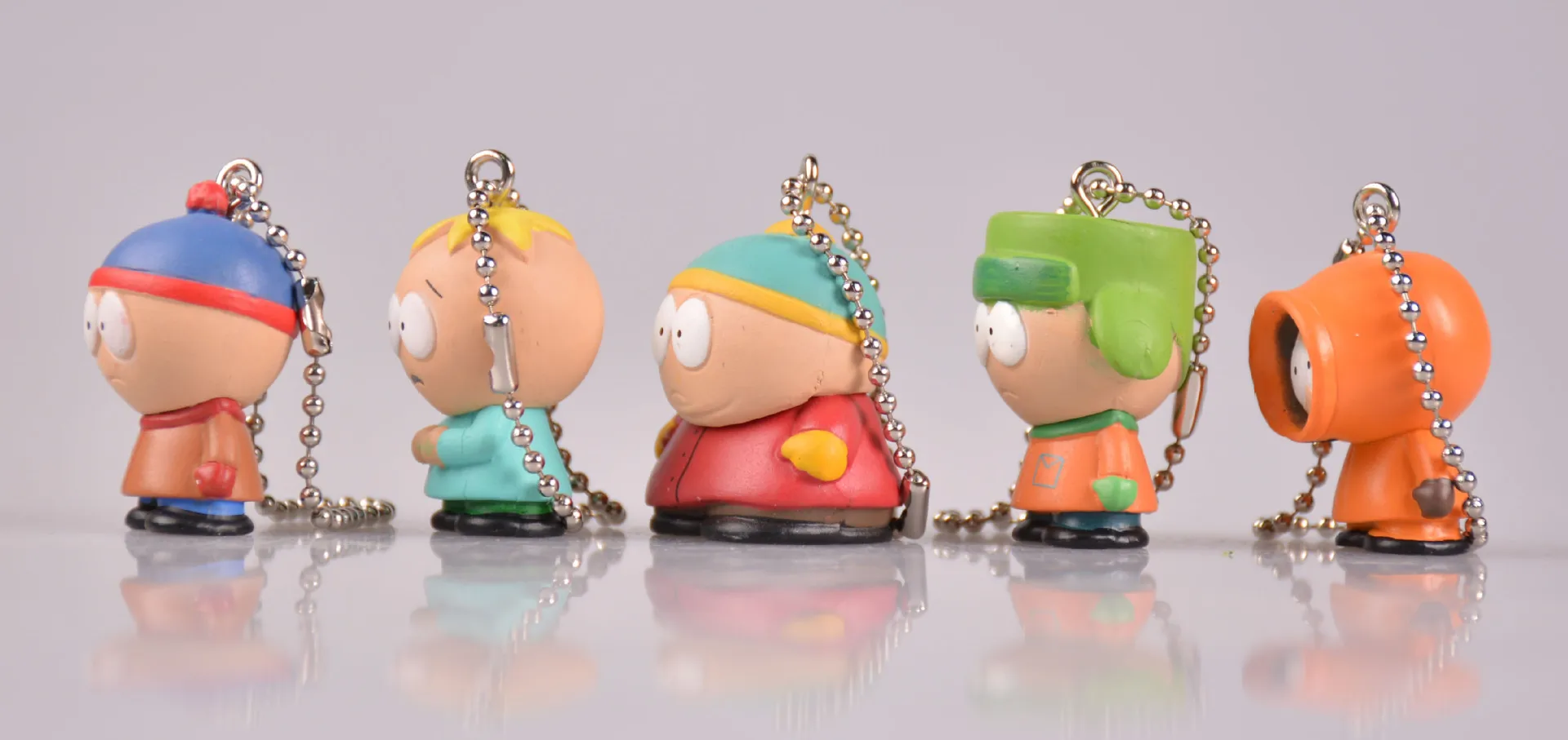 5 Cartoon Anime vinyl Enamel Dolls SouthPark Bad Boys Land Keychain Kyle Keychain Gifts for Kids 1 - South Park Plush
