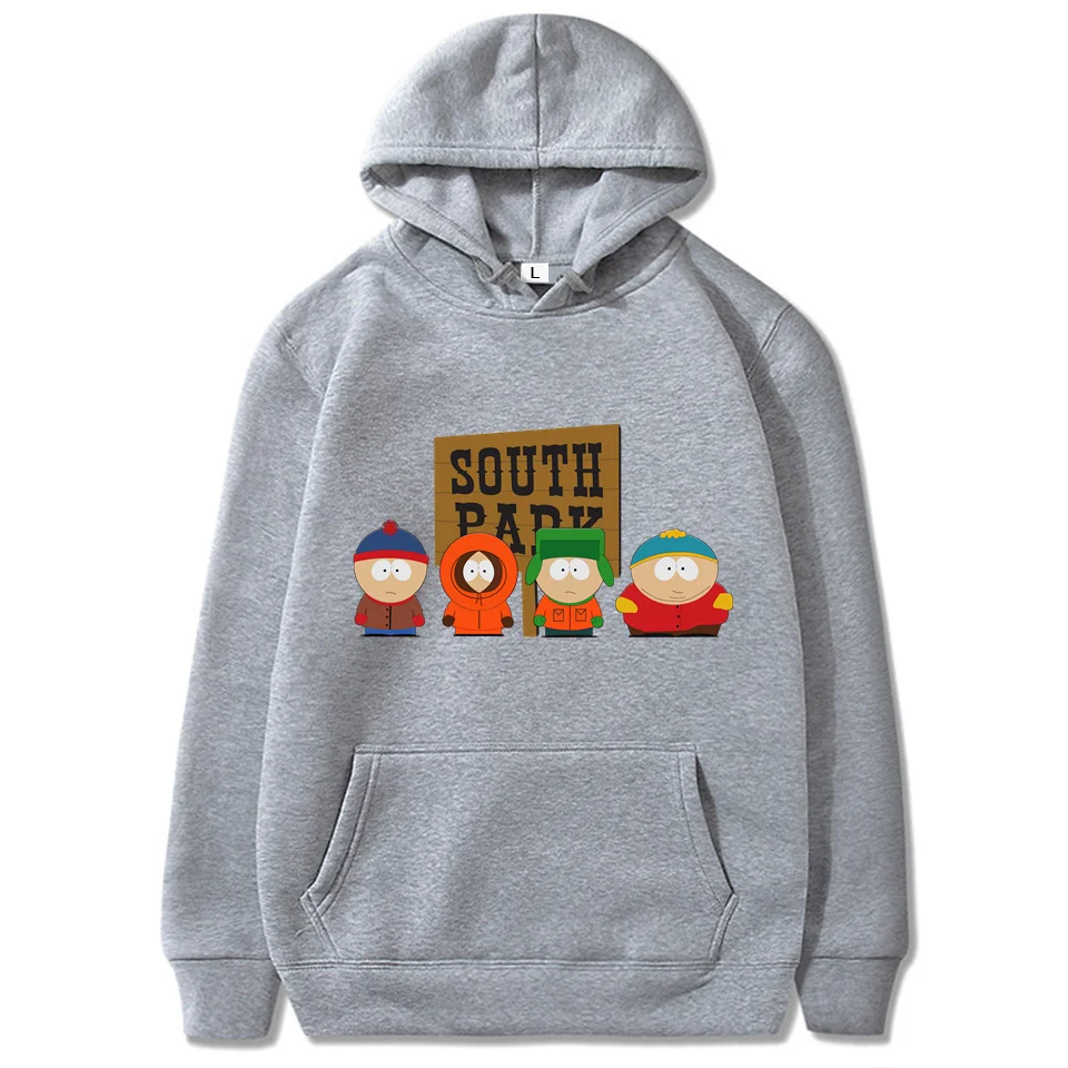 Anime S Southes Park Men 12 Color Warm Hoodie 2023 Spring Autumn Male Hooded Sweatshirt Fashion - South Park Plush