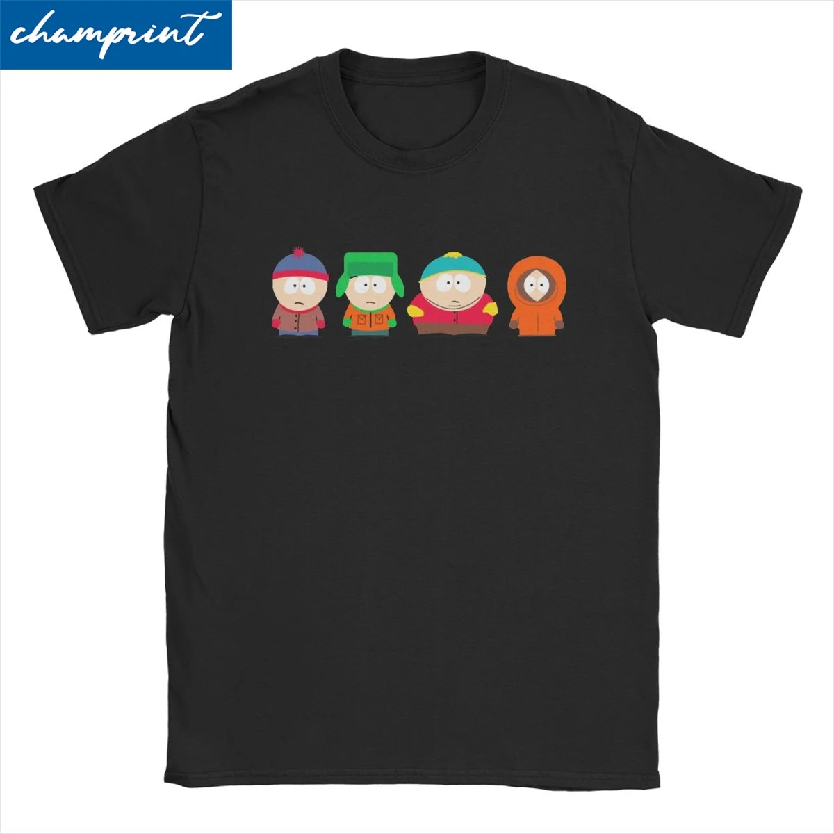 Cute Southpark T Shirt Men Women Anime Vintage Tees Round Neck Short Sleeve T Shirts Printed - South Park Plush