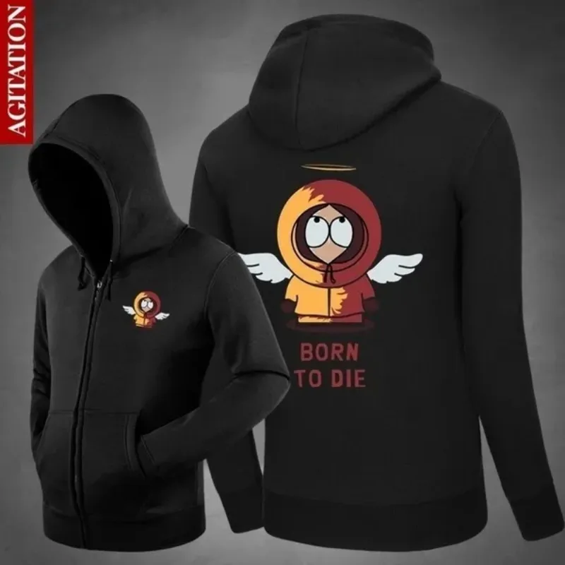 Hot Sale Cartoon Anime S Southes Park Christmas Gifts Autumn Hooded Hoodie Printed Cardigan Fashion Zipper - South Park Plush