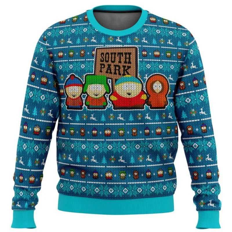 Hot Selling Berries South Park Ugly Christmas Sweater Gift Santa Claus Pullover Men s 3D Sweatshirt 2 - South Park Plush
