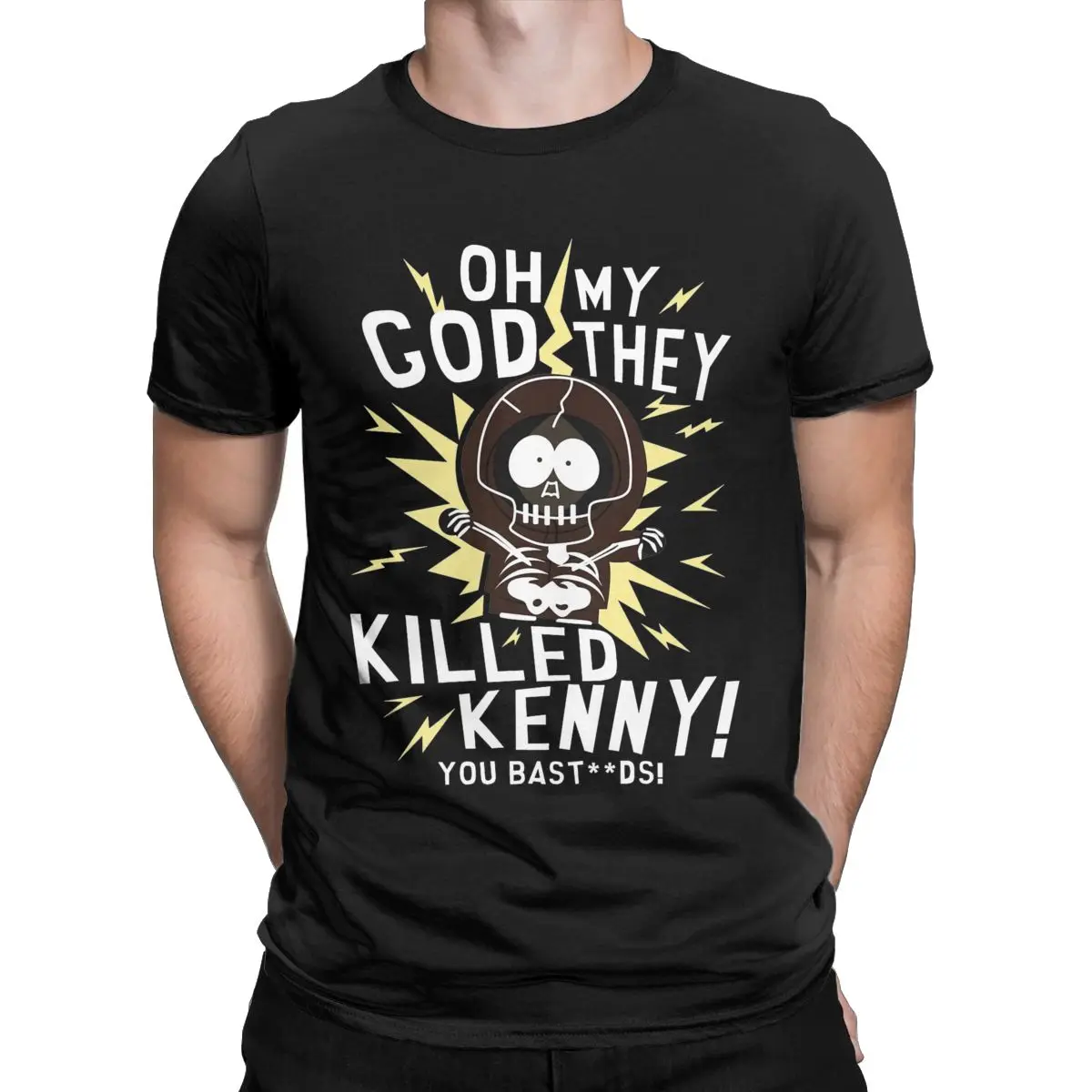 Southpark Cartoon Anime T Shirt Men Kenny Funny Cotton Tees O Neck Short Sleeve T Shirts - South Park Plush