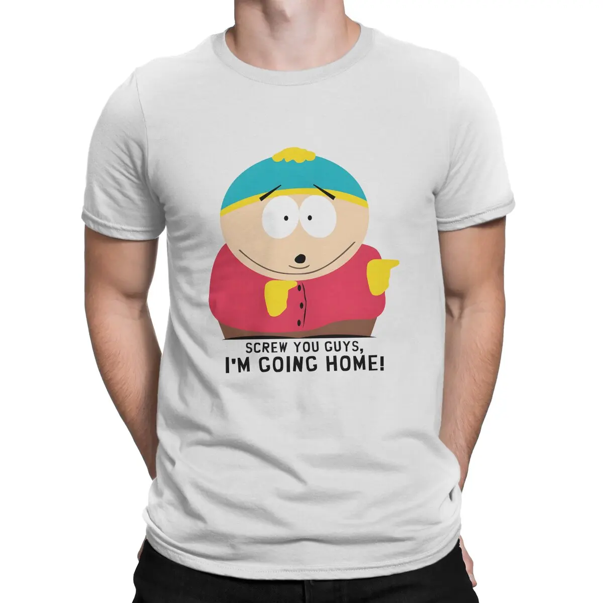 Southpark Im Going Home Tshirt Graphic Men Tops Vintage Fashion Summer Polyester Short Sleeve Harajuku T - South Park Plush